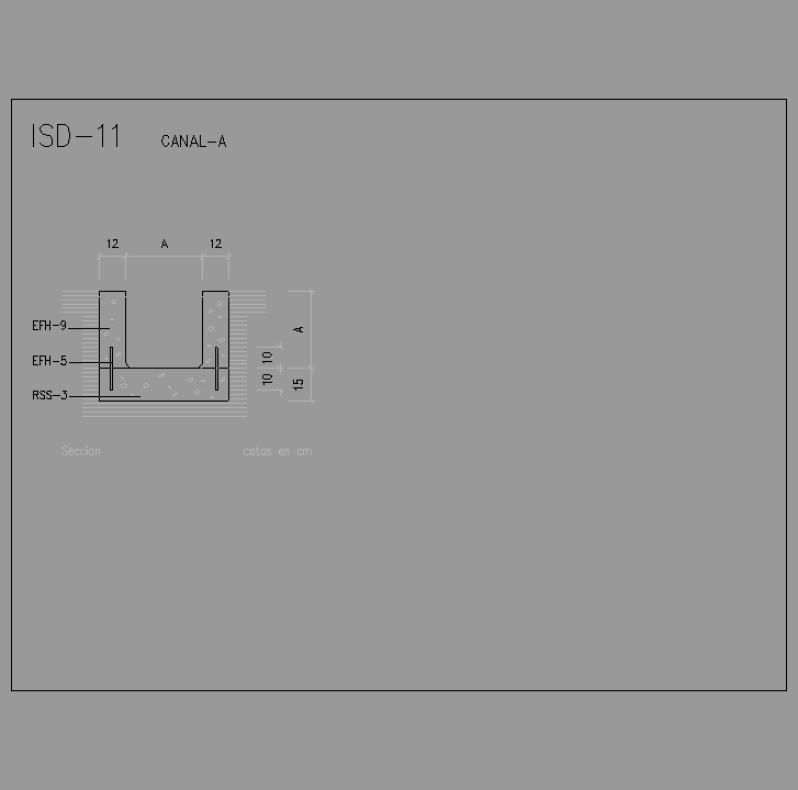 Bloque Autocad Canal